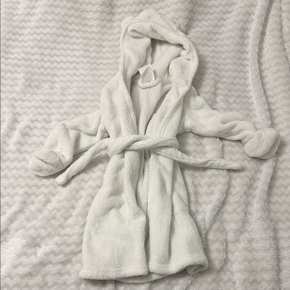 #144 Cozy Kids Robe  in Cream
